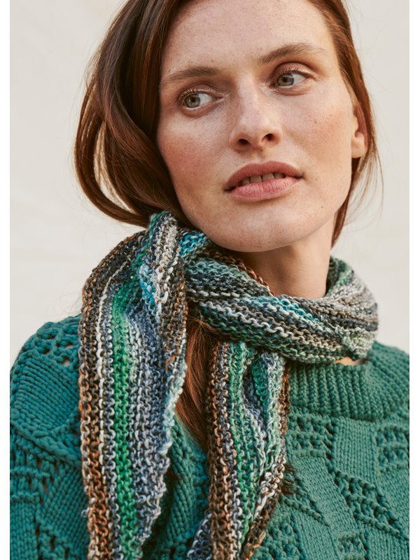 Lana Grossa DREIECKSTUCH KRAUS RECHTS Romanza Cotone