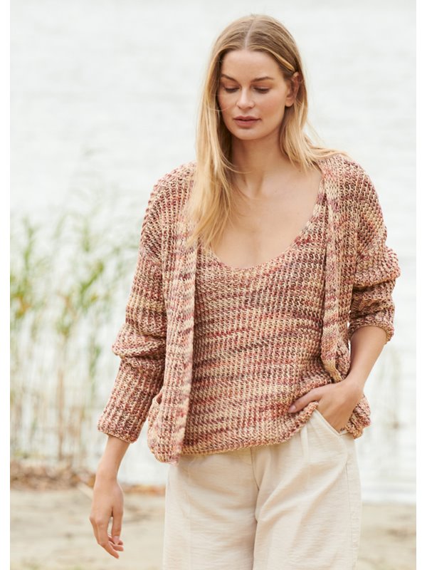 Lana Grossa CARDIGAN IM RIPPENSTRUKTURMUSTER Certo Print