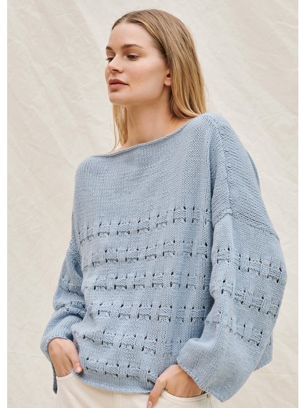 PULLI MIT FLECHTMUSTER Fourseason von Lana Grossa