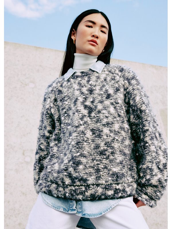 PULLOVER Brushy Print & Lovely Cotton (lala Berlin) von Lana Grossa