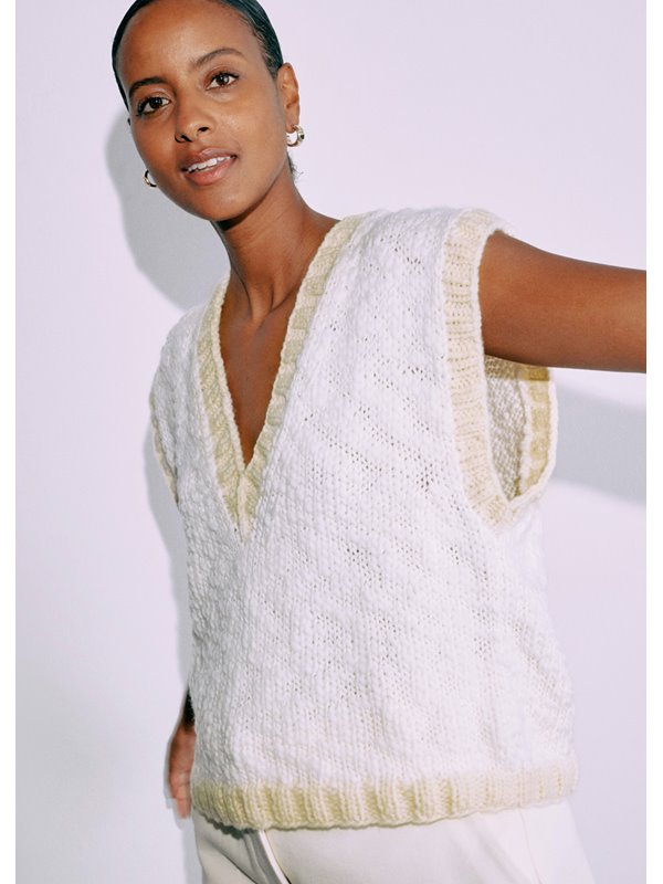 Lana Grossa V-PULLUNDER Lala Berlin Lovely Cotton & Lala Berlin Flamy