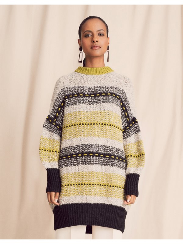 LONGPULLOVER Alta Moda Cashmere 16/Lala Berlin Fluffy von Lana Grossa