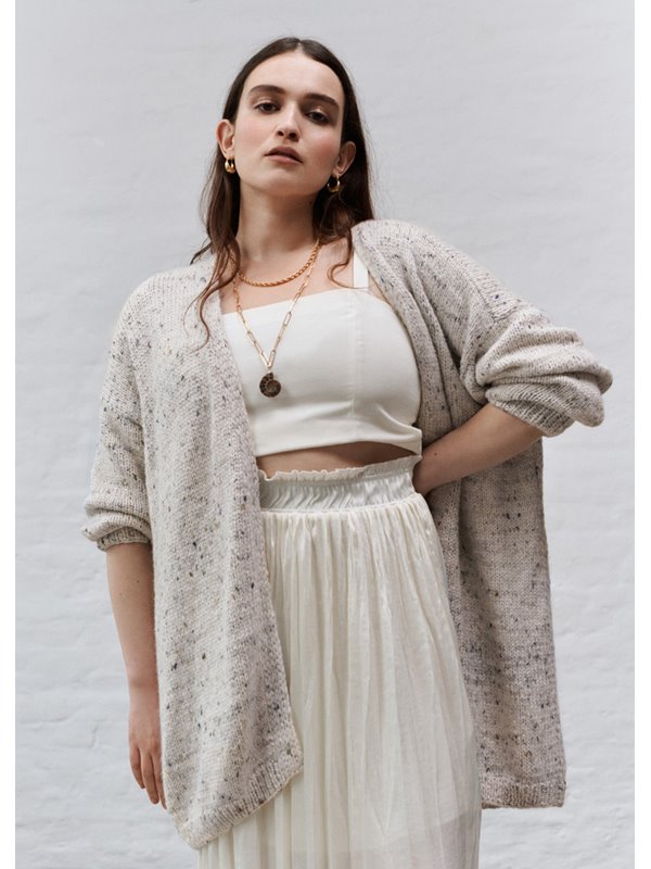 CARDIGAN Benessere Tweed von Lana Grossa