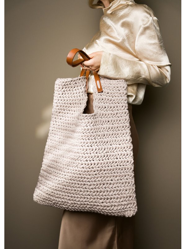 Lana Grossa SHOPPER FISCHGRÄTMUSTER The Tube