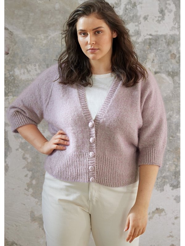 CARDIGAN JOLENE Size Plus - Ecopuno & Silkhair von Lana Grossa