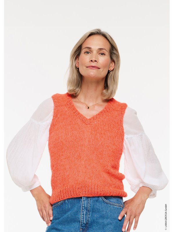 VIOLA SLIPOVER Cotton Wool & Setasuri von Lana Grossa