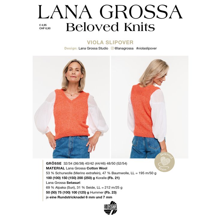 VIOLA SLIPOVER - Beloved Knits No. 3 - von Lana Grossa