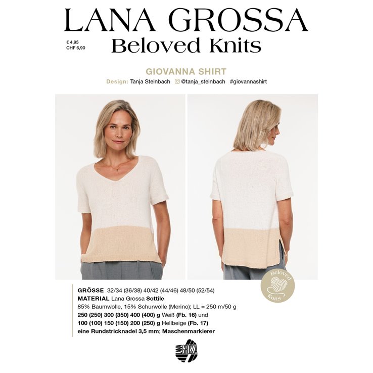 GIOVANNA SHIRT - Beloved Knits No. 3 - von Lana Grossa