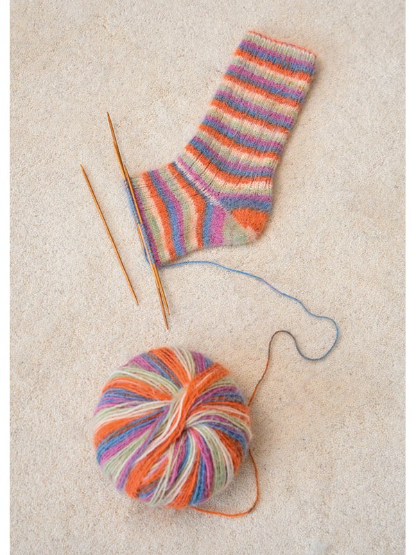Lana Grossa BASIC-SOCKEN Cosy Socks Multi Stripes