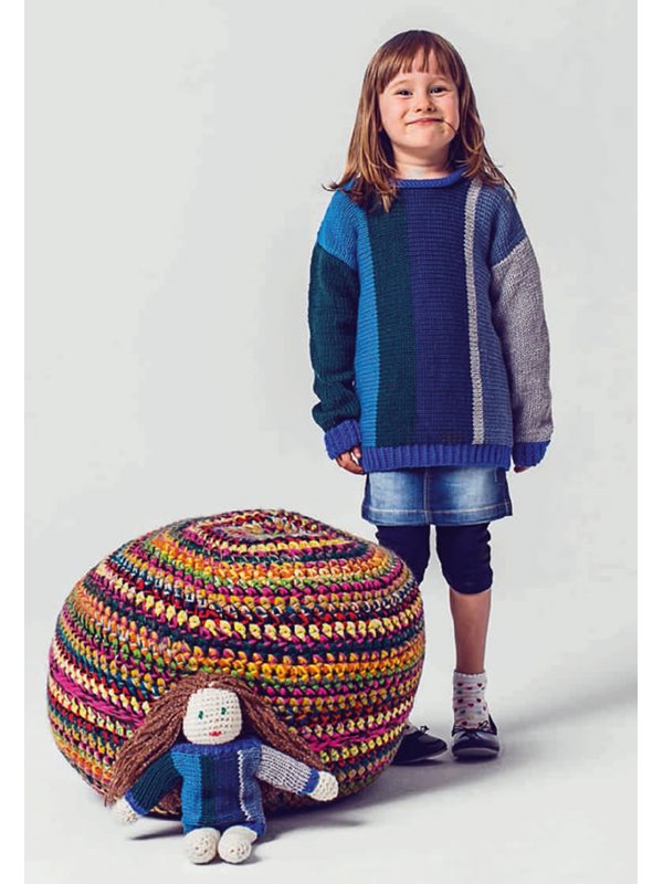 KINDERPULLOVER BINGO Melange (GOTS) von Lana Grossa