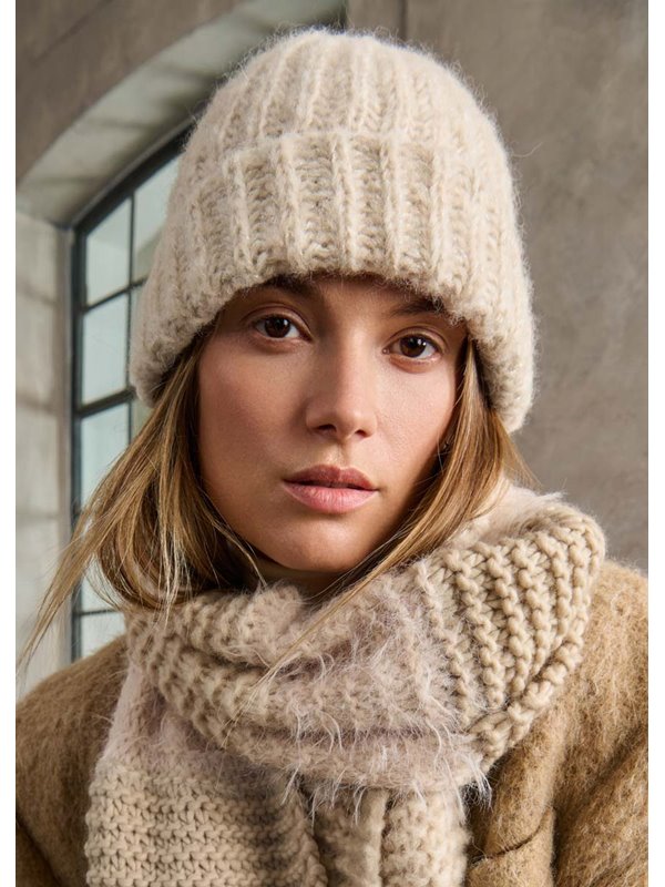 MÜTZE Alpaca Air II & Brillino von Lana Grossa