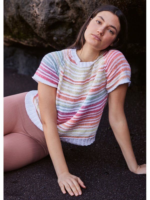 STREIFEN-PULLI Gomitolo Selezione 2 & Alta Moda Cotolana von Lana Grossa