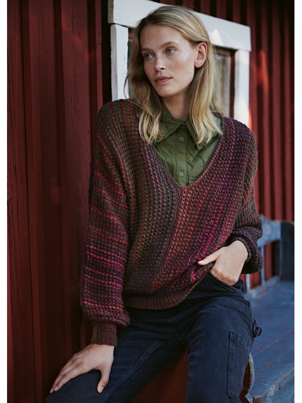 PULLOVER QUER GESTRICKT Gomitolo Maya von Lana Grossa