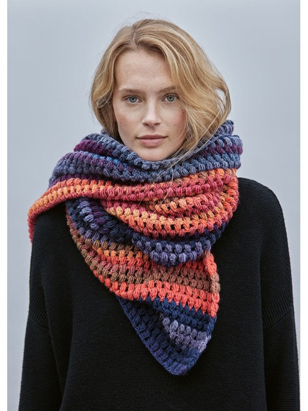 HÄKEL-SCHAL Gomitolo Aida von Lana Grossa