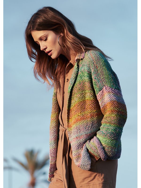 PERLMUSTER JACKE Gomitolo Lino & Gomitolo Collina von Lana Grossa