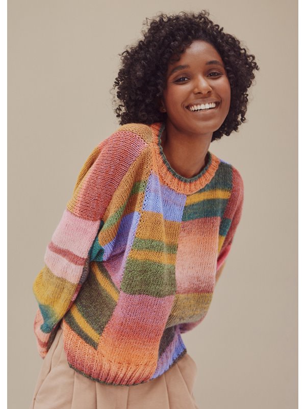 KARO-PULLOVER Gomitolo Arte von Lana Grossa