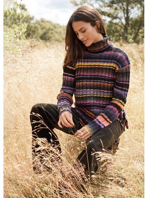 Lana Grossa RIPPEN-ROLLPULLOVER Gomitolo Magico