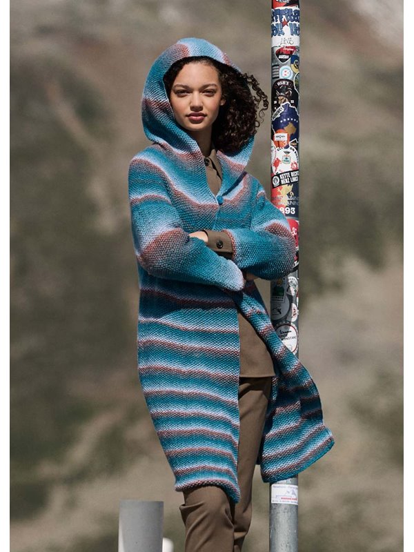 HOODIE-MANTEL Gomitolo Gala von Lana Grossa