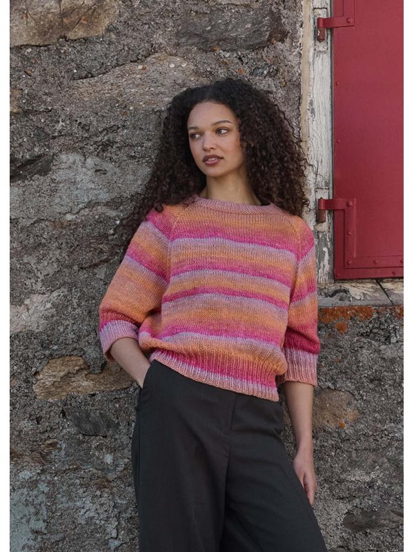 KURZARM-RAGLAN-PULLOVER Gomitolo Gala von Lana Grossa