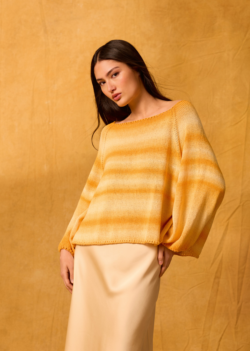 TOP-DOWN-RAGLAN-PULLOVER Gomitolo Tono von Lana Grossa