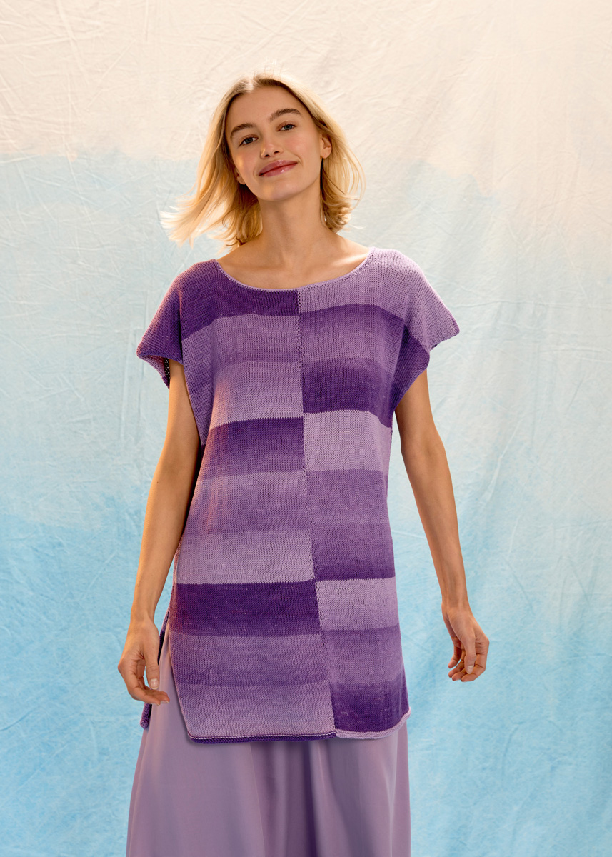 TUNIKA MIT SEITENSCHLITZEN Gomitolo Tono von Lana Grossa