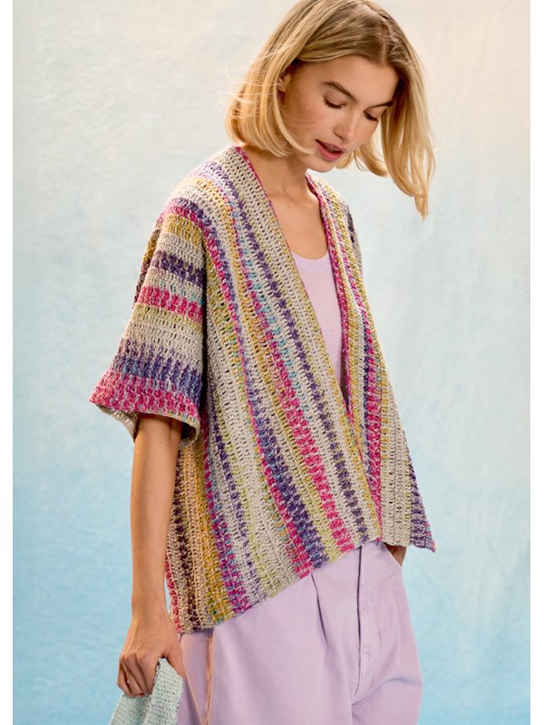 Lana Grossa QUER-GEHÄKELTE JACKE Gomitolo California