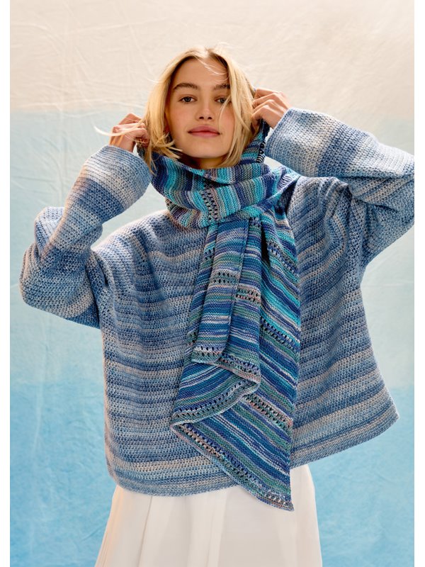 Lana Grossa ASYMETRISCHES DREIECKSTUCH Gomitolo Alga