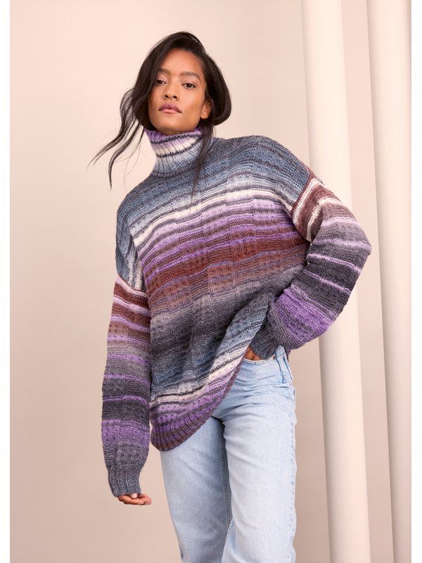 Lana Grossa ROLLKRAGEN-PULLOVER OVERSIZED Gomitolo Gala