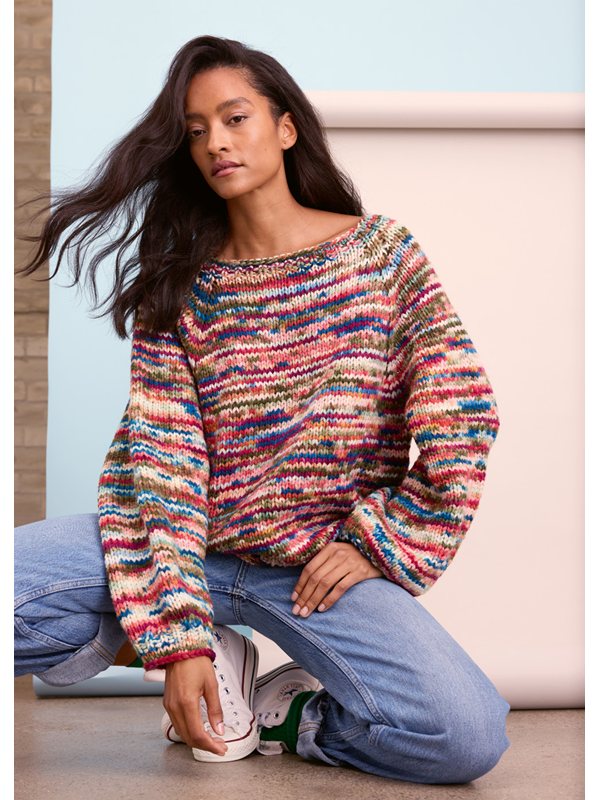 Lana Grossa PULLOVER TOP-DOWN Crazy