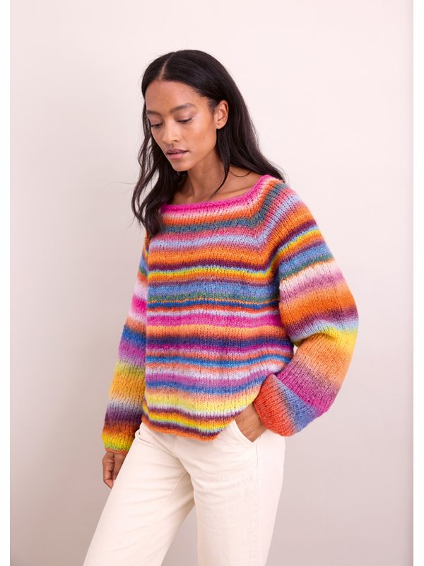 Lana Grossa RAGLAN-PULLOVER TOP-DOWN Candy