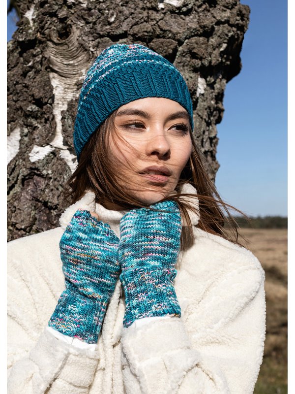 MÜTZE COOL WOOL Melange (GOTS) & COOL WOOL Hand-dyed von Lana Grossa