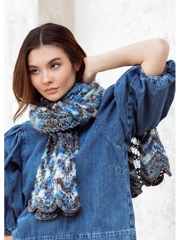 SCHAL Silkhair Hand-dyed & Cool Wool Big Hand-dyed von Lana Grossa