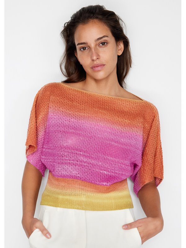 Lana Grossa PULLOVER Cool Wool Lace Hand-dyed