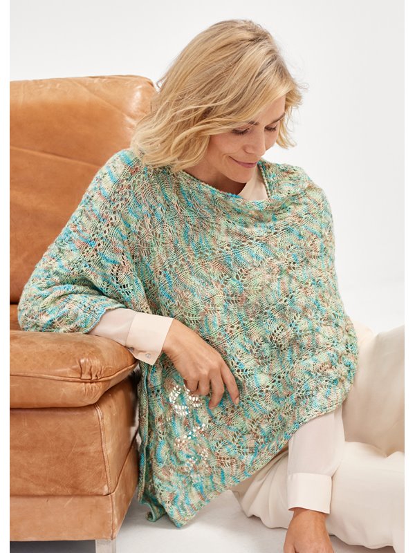 Lana Grossa PONCHO Ecopuno Hand-dyed