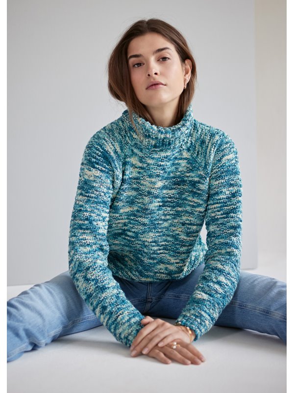 DAMENRAGLANPULLOVER Cool Wool hand-dyed von Lana Grossa