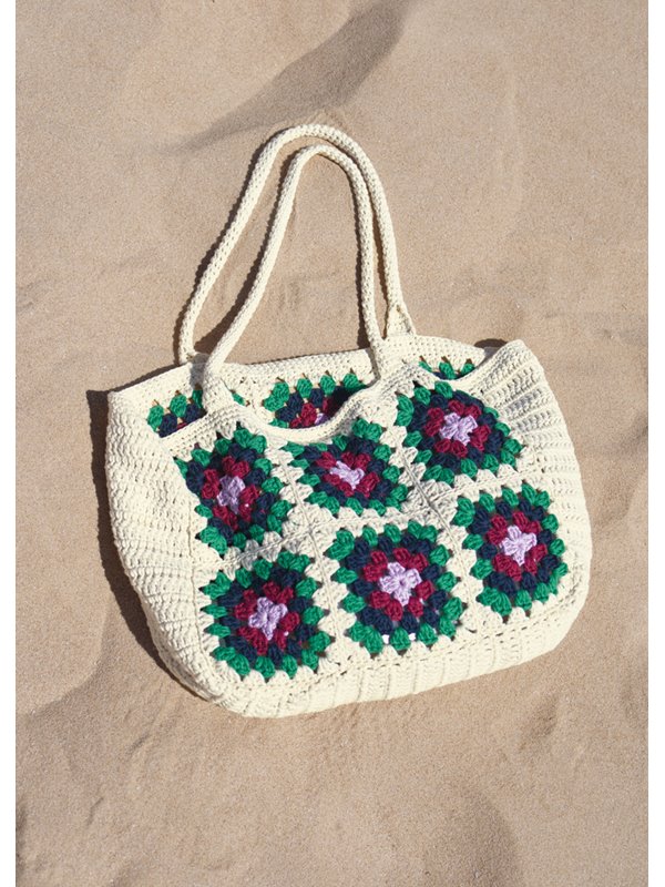 Lana Grossa SHOPPER MIT GRANNY-QUADRATEN Organico