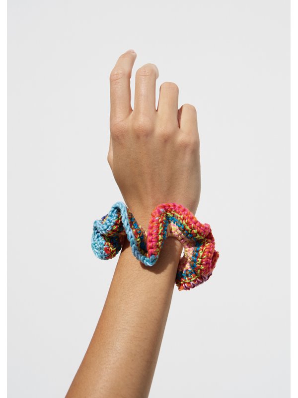SCRUNCHIE IN FESTEN MASCHEN Cotone von Lana Grossa