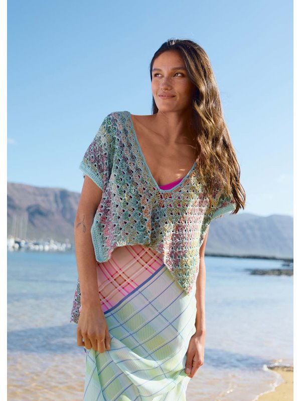 TUNIKA IM WABENLOCHMUSTER Campo & Mosaico von Lana Grossa