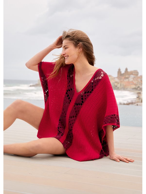 Lana Grossa TUNIKA IN STÄBCHEN MIT LOCHMUSTERBORDÜREN Elastico