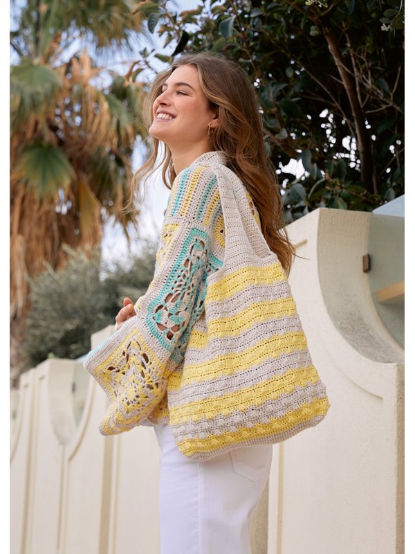 Lana Grossa BEUTEL IM STÄBCHENSTRUKTURMUSTER Cotonella