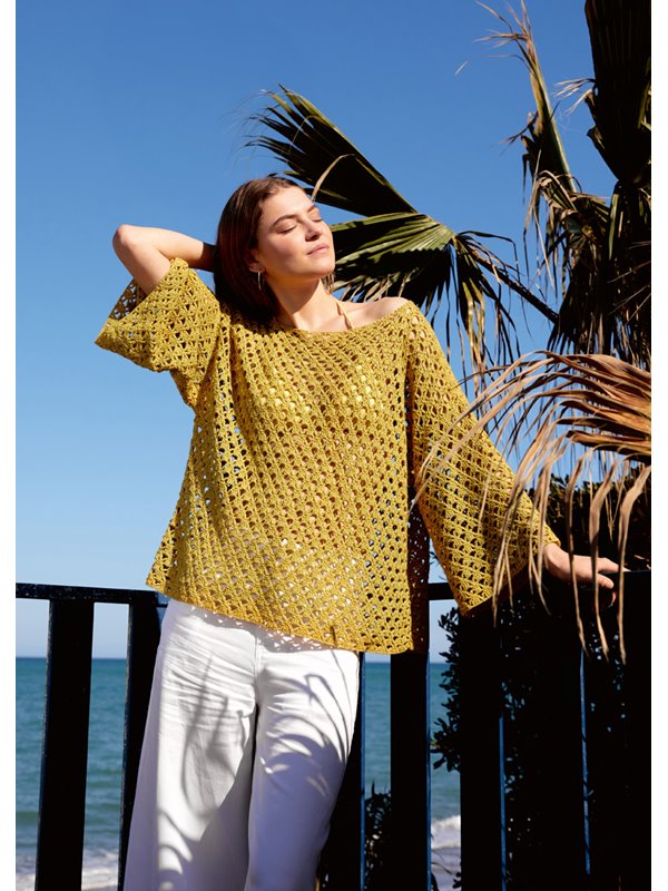 Lana Grossa PULLOVER IM STÄBCHEN-LOCHMUSTER Diversa