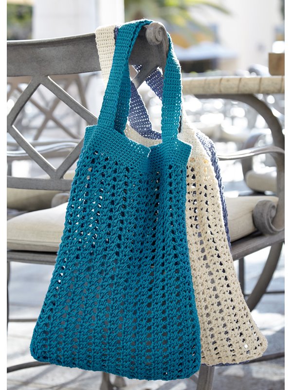 Lana Grossa QUER GEHÄKELTE TASCHE Imagine