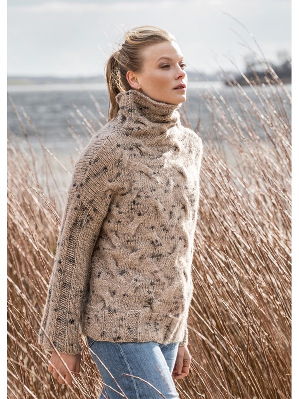 PULLOVER MIT ZOPFMUSTER Lala Berlin Lovely Cotton Inserto von Lana Grossa