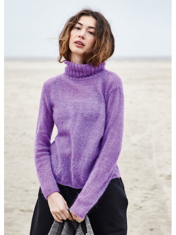 ROLLKRAGEN-PULLOVER Setasuri von Lana Grossa
