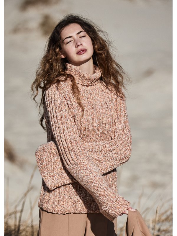RIPPENPULLOVER Cool Merino Print von Lana Grossa