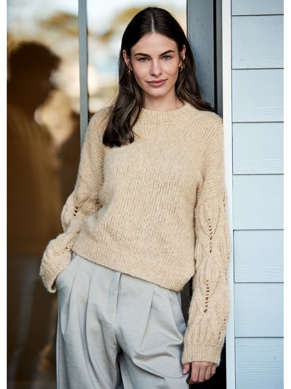 PULLOVER IM RAUTENLOCHMUSTER Alpaca Moda von Lana Grossa