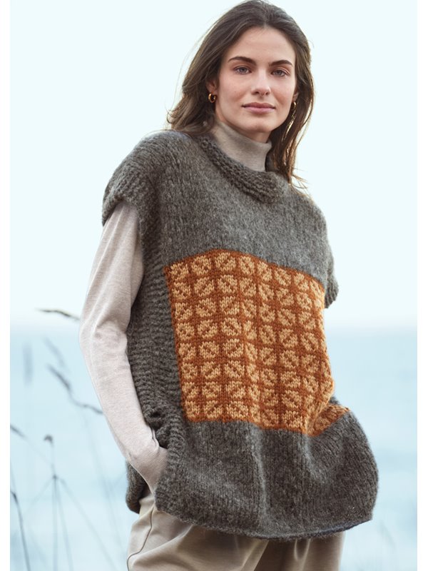 Lana Grossa PULLUNDER MIT JACQUARDMUSTER Alpaca Moda & Cool Merino Big