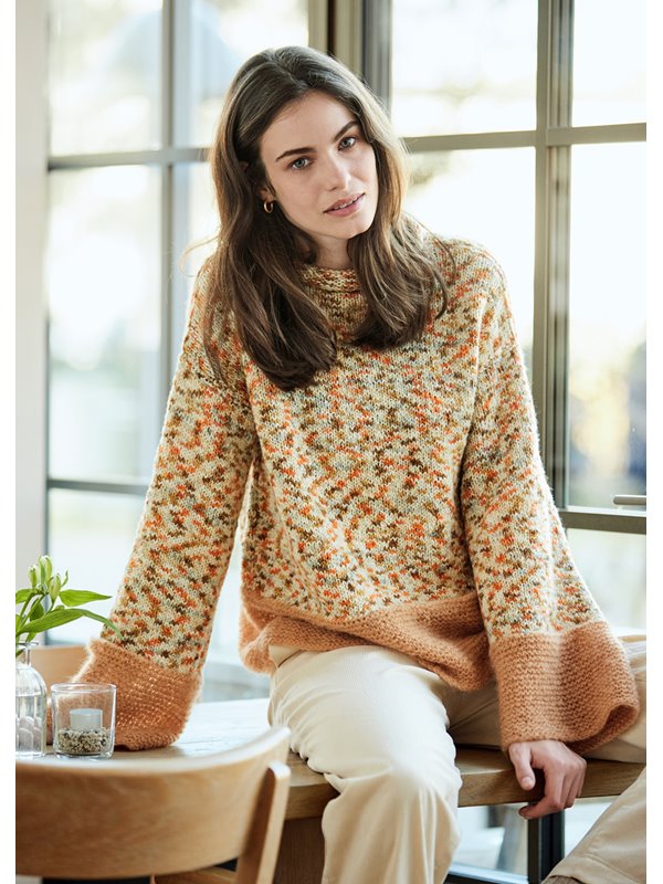 PULLOVER IM MATERIALMIX Setasuri Big & Colortwist von Lana Grossa