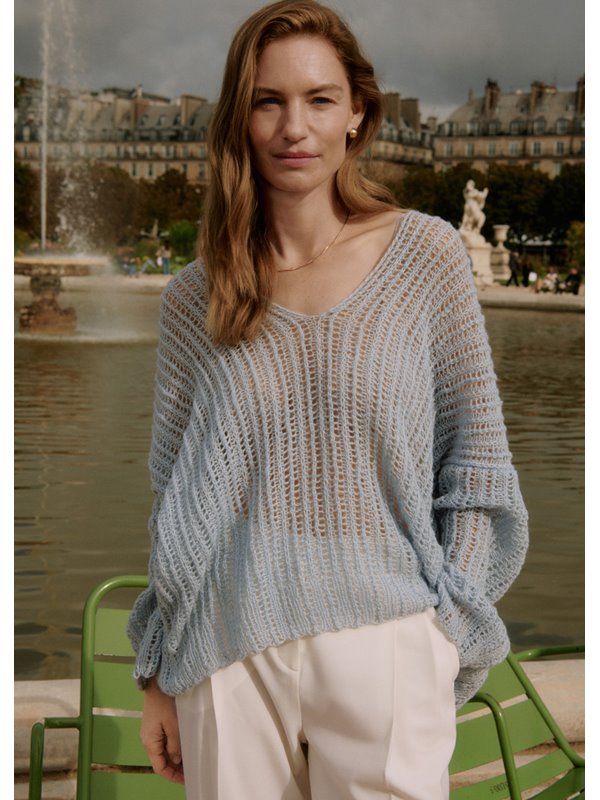 V-PULLOVER Puno Luce von Lana Grossa