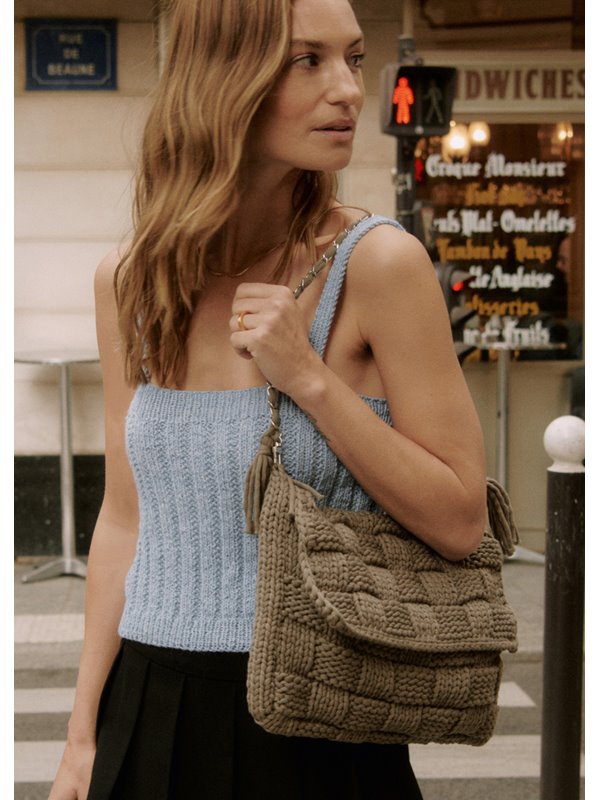 GESTRICKTE TASCHE The Tube von Lana Grossa